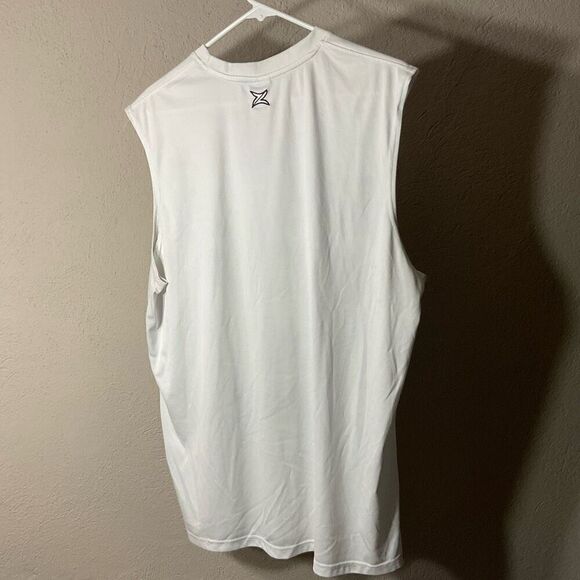 Zipway Mens Miami Heat NBA Basketball Relaxed Sleeveless Muscle Tank Top - White - Picture 3 of 7
